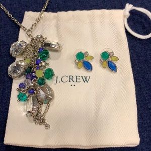 J Crew earring and necklace set. Spring bling!